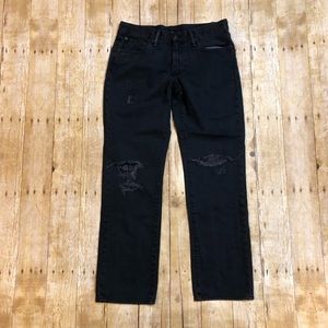 Levi’s men’s black distressed jeans 541 30 30